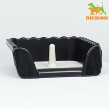 Tuel for dogs with high sides and a removable mesh 52x45x16 cm, black