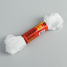 Cord twisted 3-yard pp, d = 5 mm, 20 m, white color
