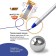 A set of ballpoint pens 4 pieces, BIC Round STIC EXACT, node 0.7 mm, blue, black, red, thin letter, rubber emphasis