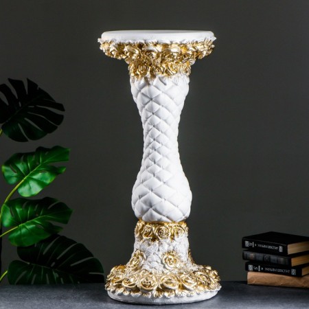 Column "Rose" white gold, 85x40x40cm