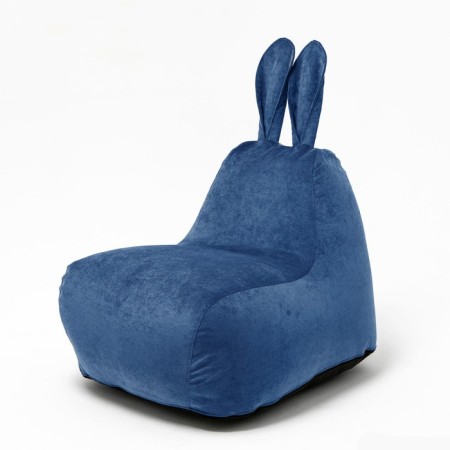 Milk-Milk chair, size 80x90 cm velor, blue color