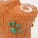 Toy squirrel "branch with paws" for dogs, 9 cm, brown