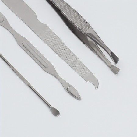 The manicure set of "delicate peonies", 7 items, in a case-5