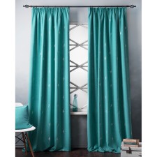 Комплект штор «Флэш», размер 145 х 280 см, бирюзовый