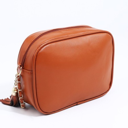 Bag Cross-Bodi with a zipper, the color is red-2