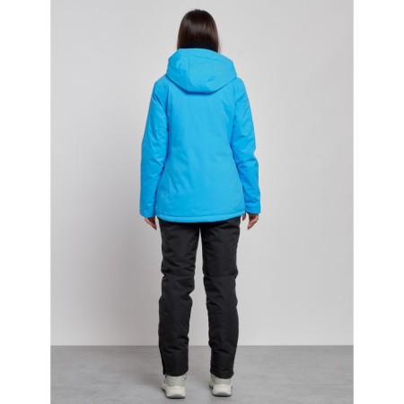 Ski costume female winter, size 50, blue color-3
