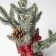 LED figure “Christmas tree with berries and cones”, 11.5 × 27 × 7.5 cm, plastic, batteries CR2032x2, glow warm white