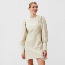 Women's dress minku: casual collection beige color, rr 46