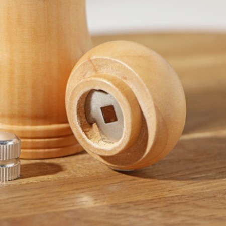 Mill for spices of the share, 10.5 × 4.5 cm, metallic mechanism, color light wood-3