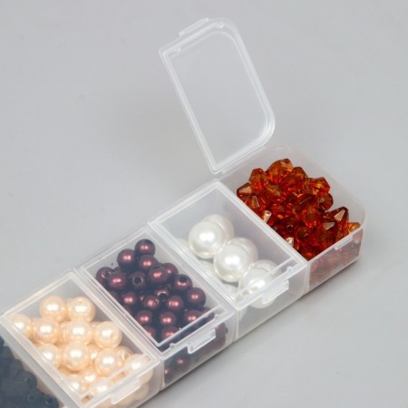 Acrylic beads "coffee grounds" 4,6,8,10,14 mm, (1030 +/- 4pcs)-1