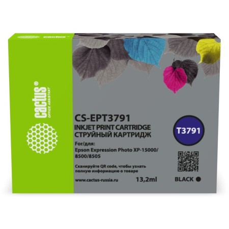 Inkjet cartridge CACTUS CS-Ed3791 378XL Black (13.2ML) for Epson Expression Photo XP-850 107409
