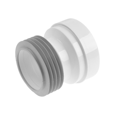Aquant toilet cuff for toilet, d = 110 mm, straight, hard, l = 125 mm