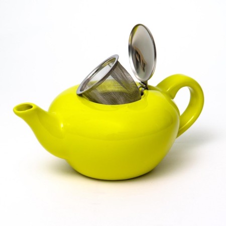 Elrington teapot “Felicita, glaze”, 1 l, lemon color-3
