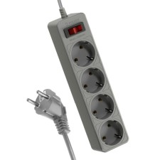 Extension cord with a network filter space FKSM1.5M-4G (G), 4x1.5m, 10a, IP20