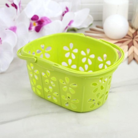 Storage basket with Polyanka handles, 20 × 13.5 × 10 cm, color mix-4