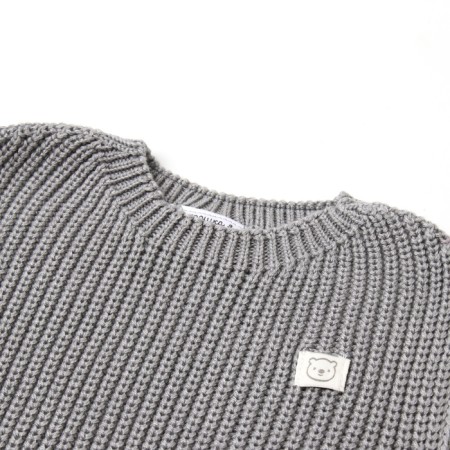 Knitted crumb I, height 86-92 cm, gray-1