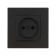 Single Tot Matte Glass, 10 A, hidden, without salary, glass, black