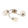 Fox chandelier 3he27 40W gold 50x50x12 cm