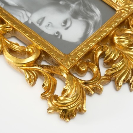 Photo frame Polystone 10x15 cm "Elsas" Golden Patina 27x20 cm-3