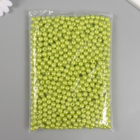 Set of beads "Pearls" d 8 mm, 250 grams, light green-2