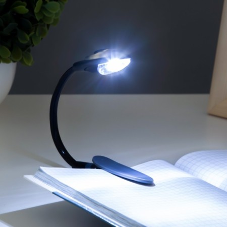 Reading lamp on the clothespin "gloss, gray" 1led 25x2x3.5 Risalux-2