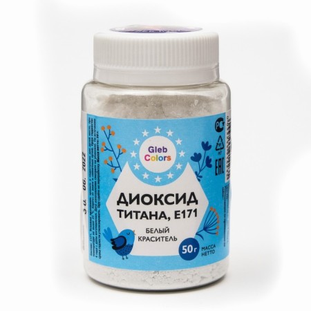 Titanium dioxide GLEB Colors, 50g, pcs-1