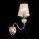 Wall lamp EVOLUCE. SL185.301.01. Grazia. 1x40 W, E14, 14x35.8 cm, bronze color, transparent