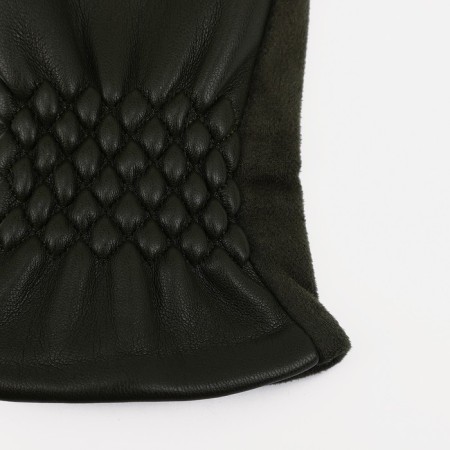 Gloves are female, dimensionless, without insulation, khaki color-1