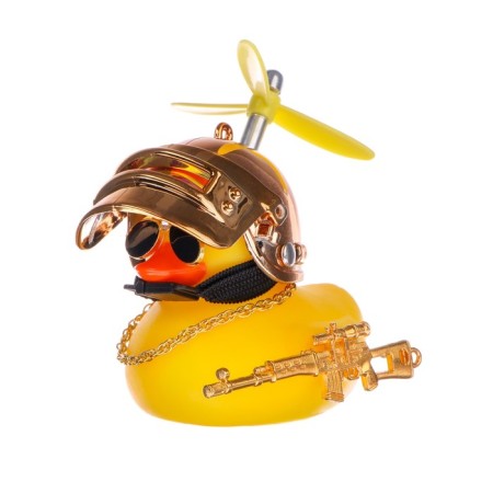 Duck with propeller yellow, golden helmet-2