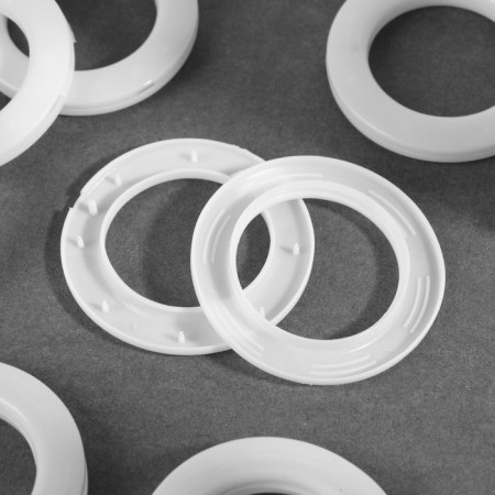 Curtains, d = 4/6.5 cm, 10 pcs, white color-1