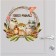 Sticker Plastic Interior color "Forest animals and owls in the wreath" 30x30 cm
