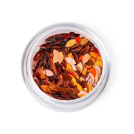 Sequins for TNL decor "petal", fiery amber