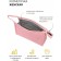 Cosmetic bag, 24x7x16 cm, pale pink