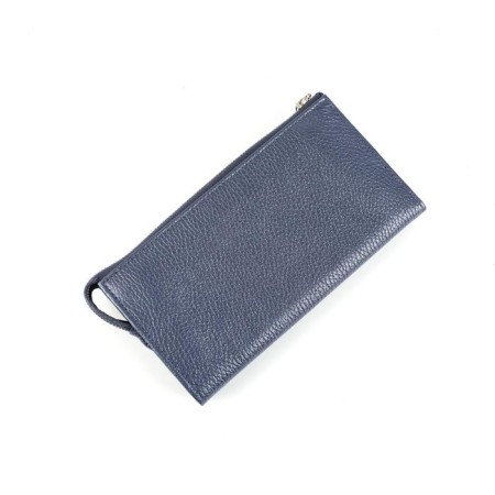 Wallet, magnet, 18 pockets, 1 department for trifles, n/k blue metallic-4