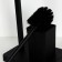 Joy Home Holder, for toilet paper with brush, black