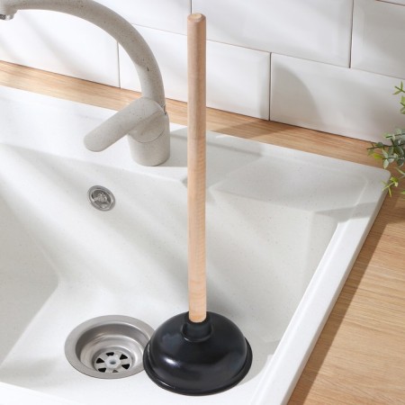 Vantuz with a long handle, d = 13.5 cm, h = 41 cm, color mix-2