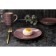 Board ceramic dessert shade "Sea World", d = 19 cm, burgundy color
