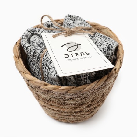 A set of decorative napkins Ethel Grey 30x30cm., 3pcs, 100%HL.-5