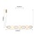 Suspending chandelier Bella 170 mm, LED 47W