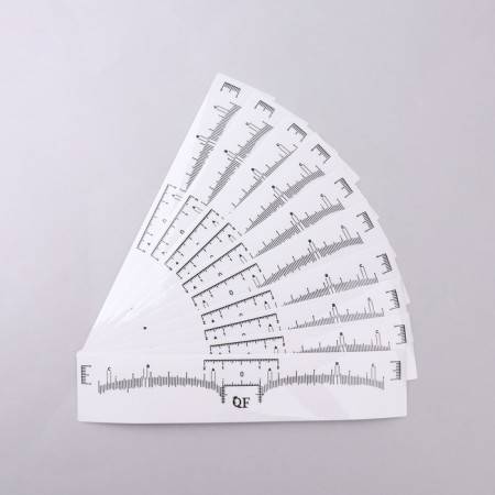 Stencils - stickers for eyebrow decoration, set - 10 pcs-1
