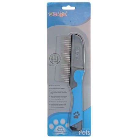 Delight comb, 25 floating teeth 25 mm, black and blue-3