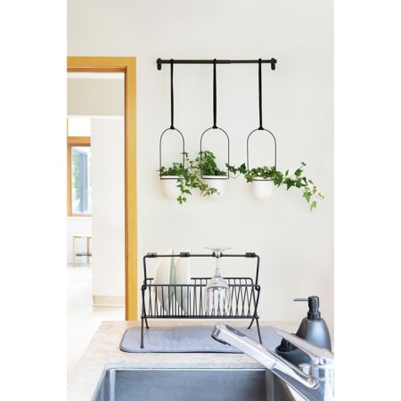 A set of suspended pots for plants TRIFLORA, White, 3 pcs.-8