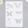 Stencil "Butterflies" 16x24 cm
