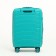 Small suitcase 20 "On a zipper, code lock, 4 wheels, turquoise color