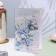 Postcard "Beloved Sister!" Glitter, Congrev, Blue Background, 12.5x19.4 cm