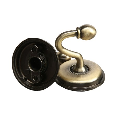 Single -rod hook for curtains Cappio KC112, bronze color, 2 pcs-1