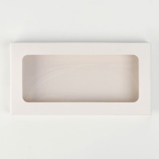 Chocolate box, confectionery packaging, “with love”, with a window, 17.3 x 8.8 x 1.5 cm