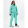 Ski jumpsuit female turquoise color, size 48