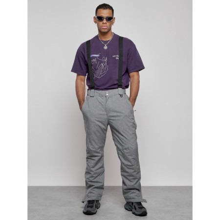 Semi -combinezone ski insulated male winter, size 48, color gray color-1
