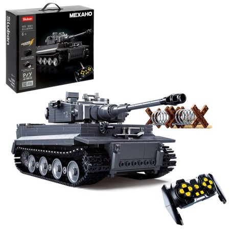 Designer Megano "German tank Tiger", radio control, 814 parts